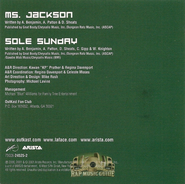 OutKast - Ms. Jackson: CD | Rap Music Guide